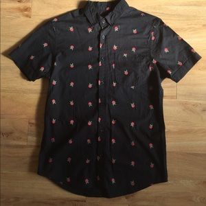 (Size S)Rose Button Down Shirt